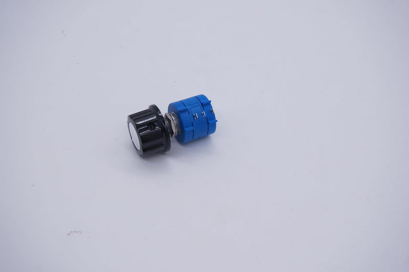Taiss/2pcs potentiometer 10k Ohm 10-speed rotary wire, precision multi-gang wire, adjustment resistor + 2pcs button 3590S-2-103L