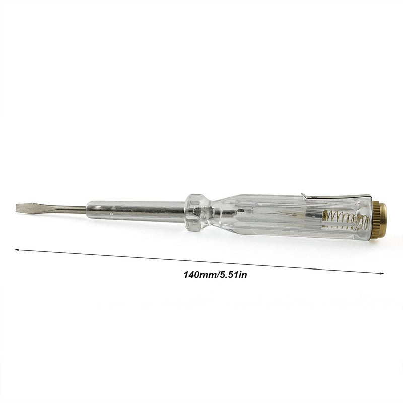 E-outstanding Electronics Screwdriver 2PCS 100-500V Flathead Electric Pen Circuit Tester Pen 3mm