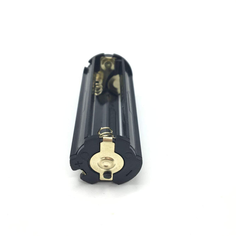 Cafurty 2Pcs Black Battery Holder for 3 x 1.5V AAA Batteries Flashlight Torch - 2 Pack