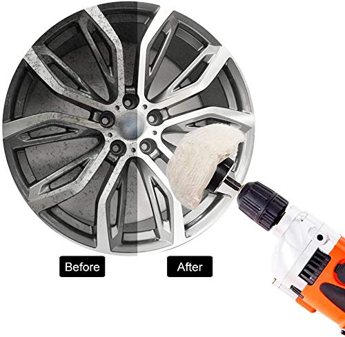Buffing Polishing Wheel For Drill - 8Pcs Polishing Wheel Cone/Column/Mushroom/T-shaped Wheel Grinding Head With 1/4 Handle For Manifold / aluminum / stainless steel / chrome etc.