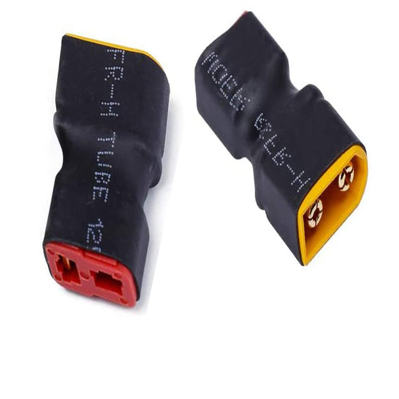 Yiqigou 4-Pack XT60 Plug Male Connector to Deans T Plug Female Connector no Wire Adapter for RC Car Plane Lipo Battery ESC XT60 Male to T-Plug Female