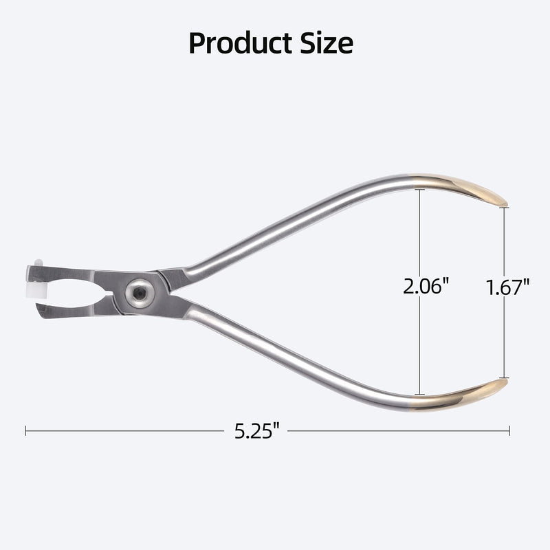 Orthodontic Band Removing Plier, Molar Band Remover Forceps with White Removable Cap, Used for Bracket, Bands, Wire, Banded Device Removal - Dental Surgical Tools Instrument Bracket