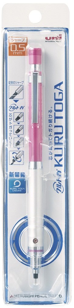 Uni Mechanical Pencil Kurutoga High Grade Model, Pink, 0.5 mm (M510121P.13) 0.5mm