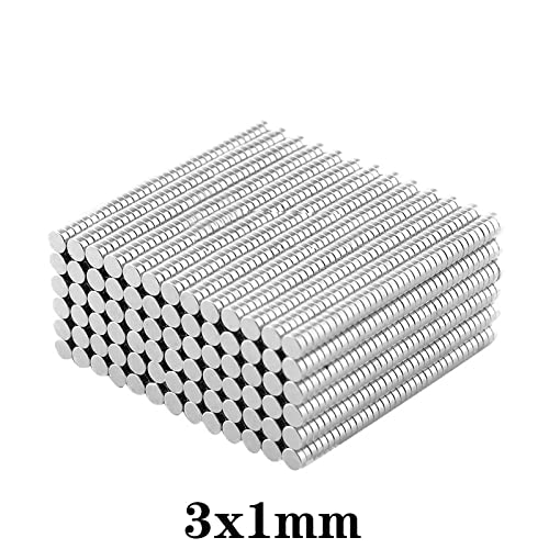 100PCS Mini Neodymium Disc Magnet, Powerful N35 Rare Earth Magnet - 3mm x 1mm, Pack of 100