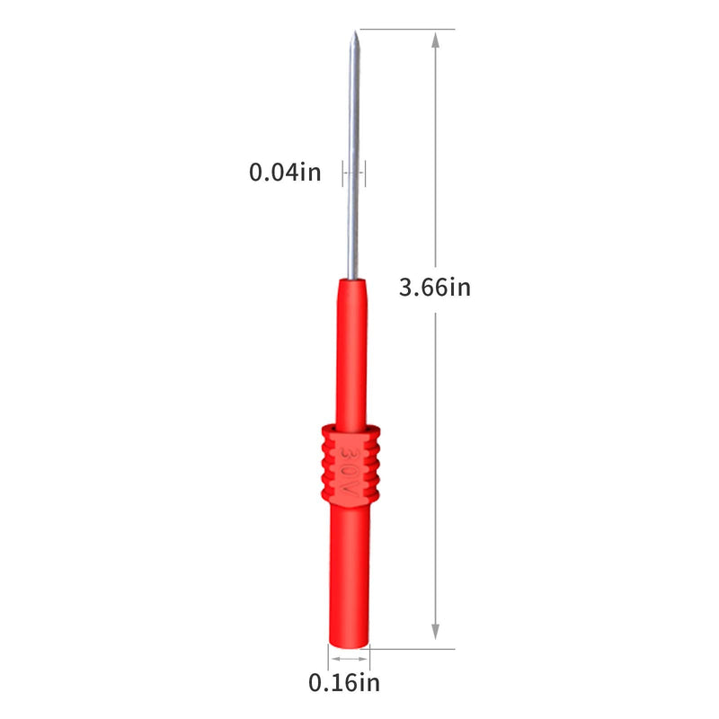 Goupchn Back Probe Pins 2PCS Flexible Bendable Test Probes for Wire Piercing Automotive Car Repairing Electrical Testing