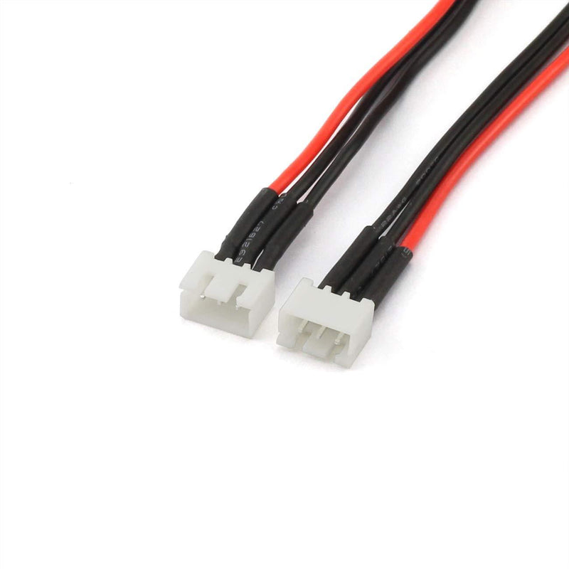 RuiLing 2pcs 15cm JST-XH 2S LiPo Balance Power Cable Connector 22AWG Extended Charging Wire Male Female Plug for RC Drone FPV Quadcopter Rechargeable Lipo Battery Charger DIY