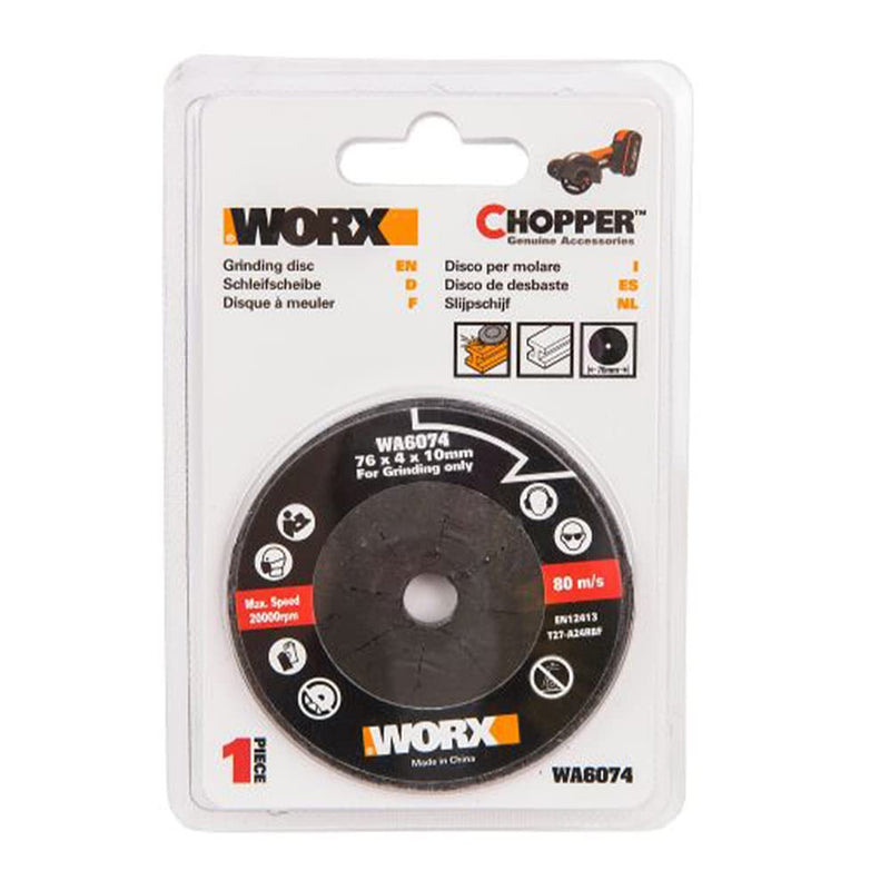 WORX WA6074 grinding wheel for WX801 shredder 76 mm