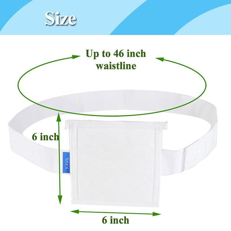 Feeding Tube Holder g Tube Belt Feeding Tube Supplies Peg Tube Holder Belt Pd Dialysis Cover Large Size (6 Inch *6 Inch)
