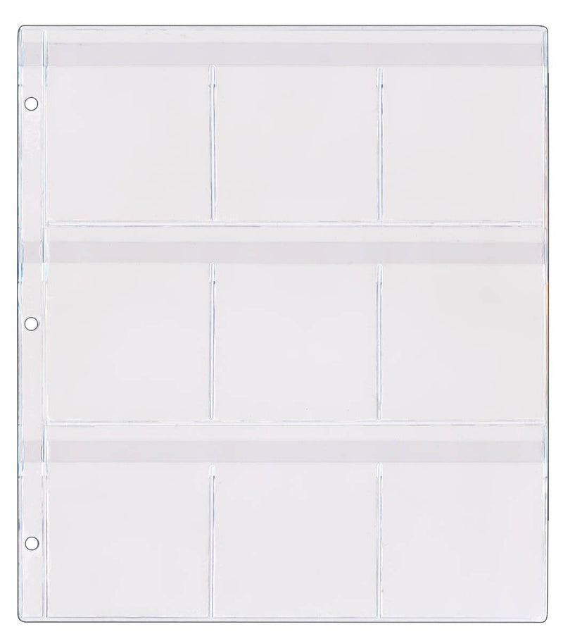 StoreSMART® - 9-Pocket Binder Page for Game Boy Cartridges - 10-Pack - SPT1823F-10