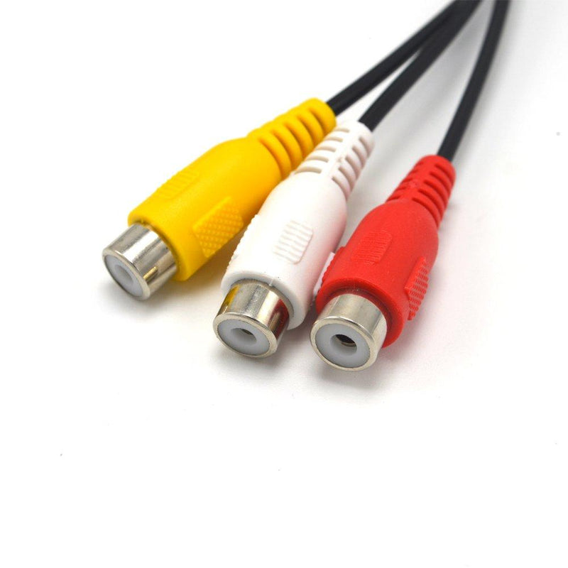 Xenocam 15FT RCA Audio/Video Composite Cable DVD/VCR/SAT Yellow/White/red connectors 3 Male to 3 Female 15 FT Male to 3 Female…