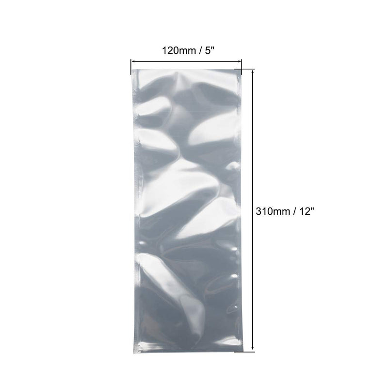 uxcell Antistatic Shield Shielding Bag, Flat Open Top Anti Static Bag for Electronic Devices, 5x12 inch(120x310mm), 50 PCS