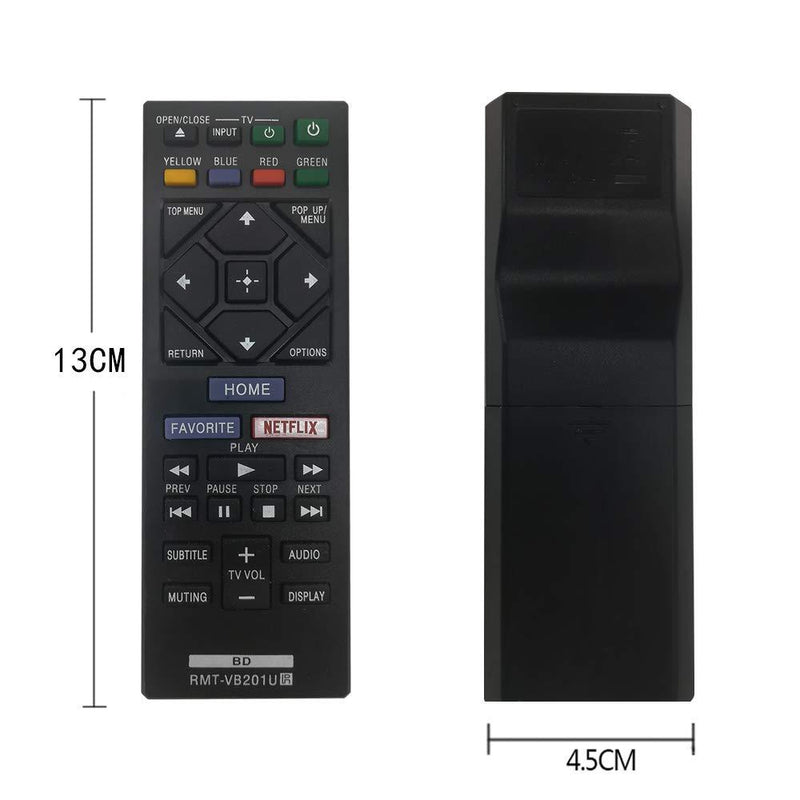 New Replacement RMT-VB201U Remote Control for Sony Blu-ray Player BD Disc DVD BDP-S1700 BDP-S3700 BDP-BX370 UBP-X700 BDPS3700 BDPBX370 BDPS1700 - Pre-Programmed