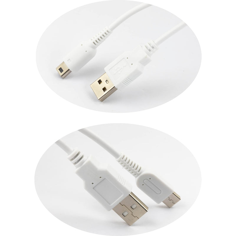 2pcs USB Cable for Wii U Gamepad Remote Controller 3Meter / 10FT White
