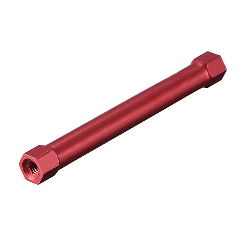 uxcell Hex Aluminum Standoff Spacer Column M3x60mm,for RC Airplane,FPV Quadcopter,CNC,Red,5pcs 60mm Red