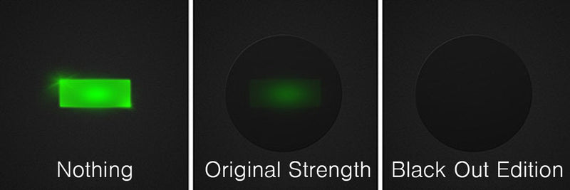 LIGHT DIMS Black Out Edition - Light Blocking LED Covers Routers, Electronics and Appliances and More. Blocks 100% of Light, in Retail Packaging.