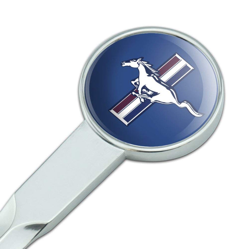 Ford Mustang Logo Classic Chrome Plated Metal Envelope Letter Opener Slitter