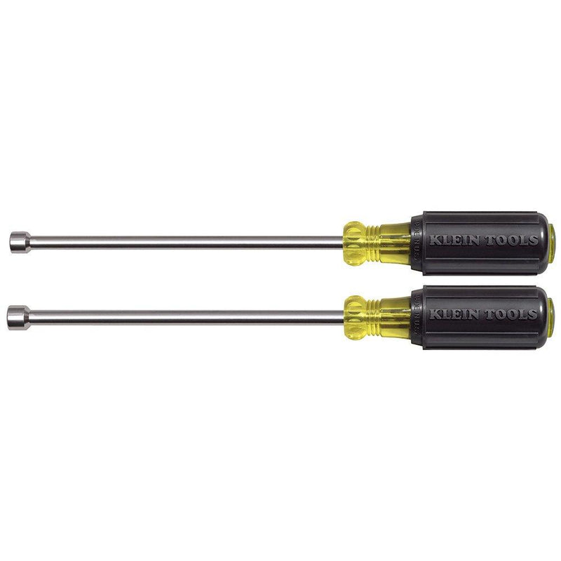 Klein Tools 646M Tool Set, Magnetic Nut Drivers Sizes 1/4 and 5/16-Inch, 6-Inch Shafts, 2-Piece