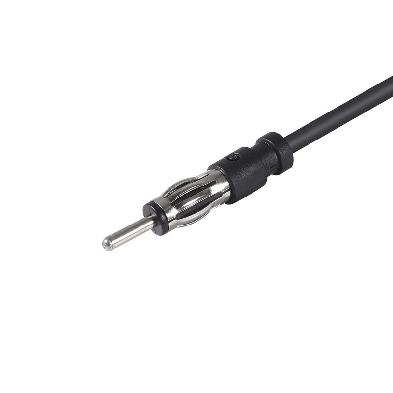 Car Radio Antenna Extension Cable FM AM Radio Car Antenna 19.6inch Extension Cord DIN Plug Connector Universal Coaxial Cable Adaptor for Vehicle Truck Car Stereo Head Unit CD Media Receiver Player 0.5M