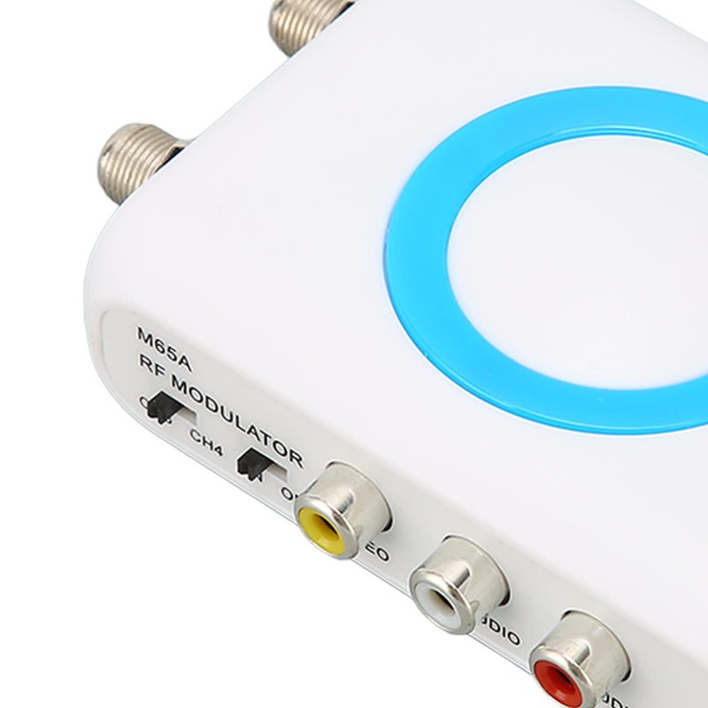 GOWENIC Digital RF Modulator,M65A‑NTSC RF Modulator RCA to RF Modulator RF Coaxial Converter Support AV Output,Professional HD VHF Demodulator Converter for CATV System