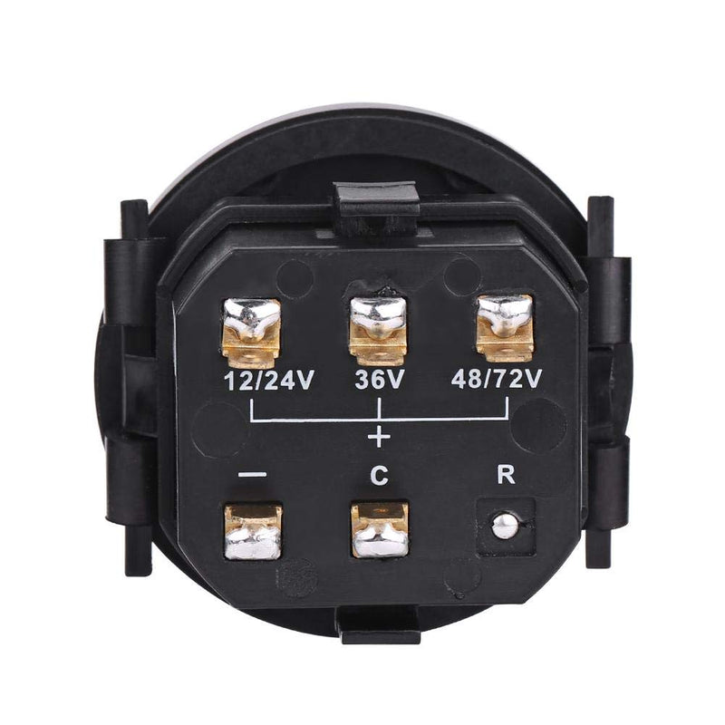 Golf Cart Battery Indicator 12V/24V/36V/48V/72V LED Digital DC Electricity Indicator Meter DC Battery Gauge Fit for Golf Cart