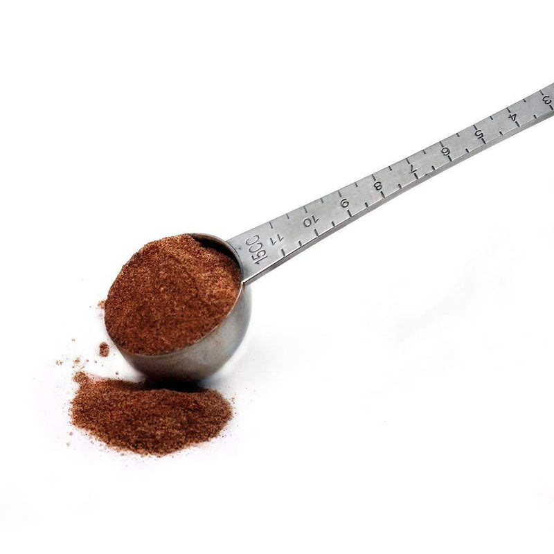 CoaGu Measuring Spoons 1 Tablespoon & 1 Teaspoon Long Handle,18/8 Corrosion Resistance Stainless Steel FDA Coffee Scoop with Tick Mark 1Tbsp&1Tsp