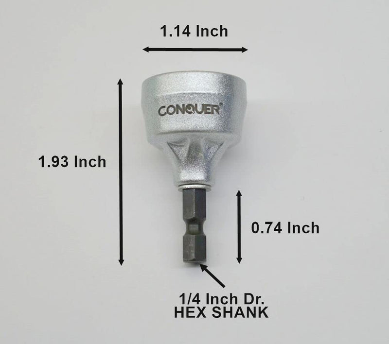 CONQUER Tools Deburring External Chamfer Tool, HSS Blade, Deburring Drill Bit, Remove Burr Tools Quick Release Shank Fits for 1/8"-3/4"(3mm-19mm) Stainless Steel Burr Removal, Countersink