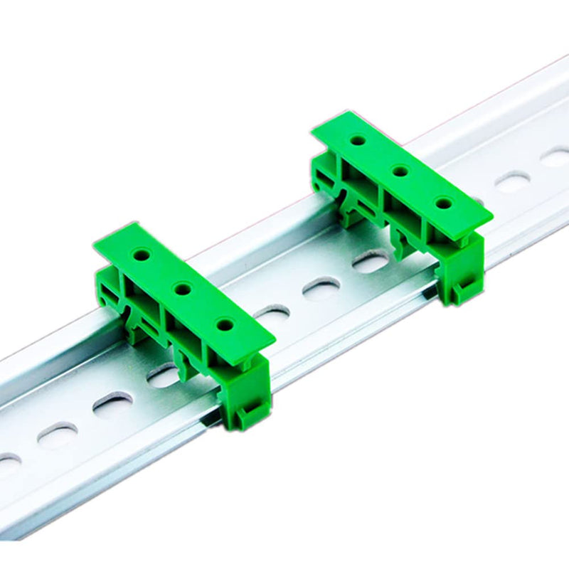 Molence 10 Sets C45 PCB DIN Rail Mounting Adapter 35mm 15mm Circuit Board Mounting Bracket Holder Carrier Clip