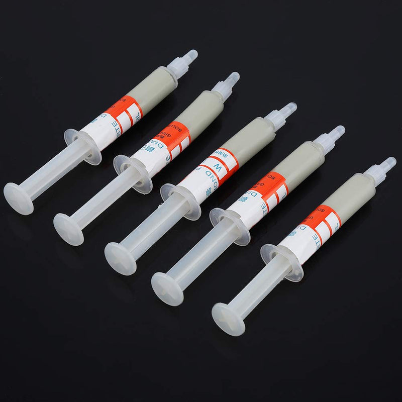 5 pieces/set diamond grinding diamond paste diamond paste polishing paste lapping paste grinding paste needle tube (W1 (8000 mesh mirror polishing))