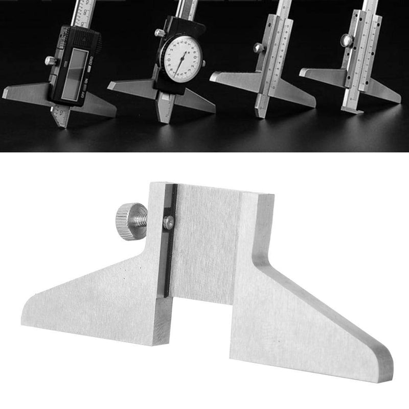 Caliper Depth Base, Depth Base Attachment for Dial Digital Vernier Caliper, Steel Depth Gauge Base, Caliper Depth Base Attachment Measuring Accessories, for Dial/Digital/Vernier Calipers