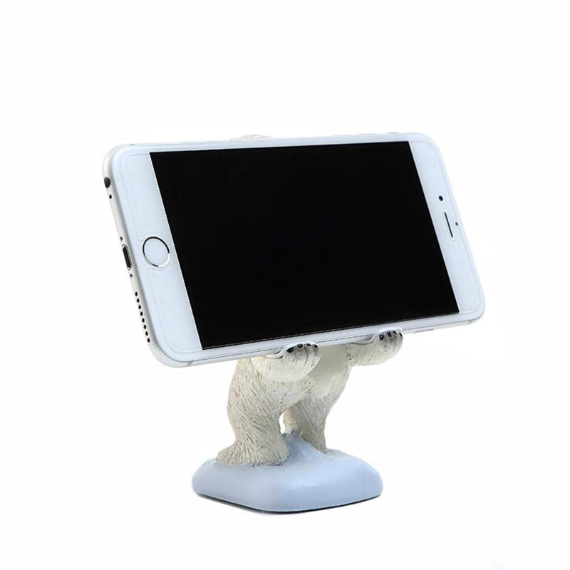 Cute Polar Bear Animals Cell Phone Stand for Desk Smartphone Mobile Phone Holder for iPhone Android Smartphone Holder Desk Decorations