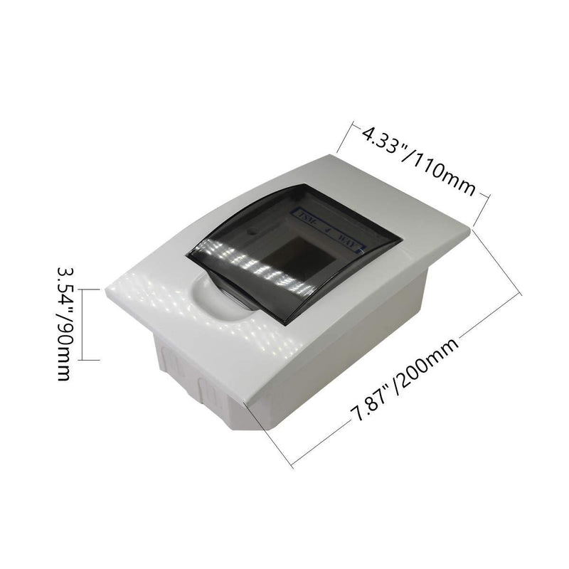 Fielect Circuit Breaker Protector Cover Connectors Adapters Switch Distribution Box Circuit Breaker Box Electronic Junction Box, 200x110x90mm/7.87"x4.33"x3.54" Model: AN-TSM-4