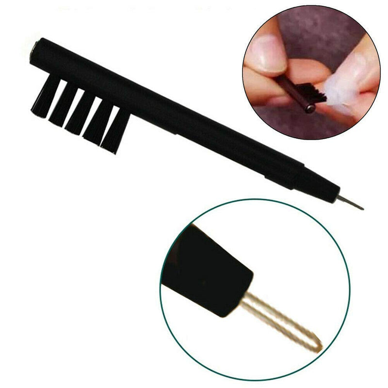 3 in 1 Hearing Aid Cleaning Magnet Brush Universal Cleaning with Wax Loop and Battery Magnet Insert Tool(6 PCS)