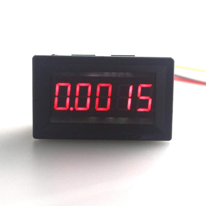 Eaglerich Car LED Display Digital Voltmeter DC 4-30V 0.36" 5 Digit Voltage Panel Meter Red 3 Wires For Electromobile Motorcycle Car
