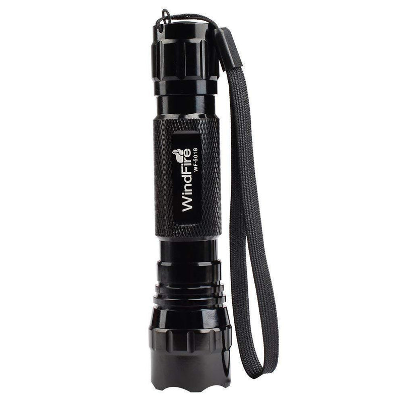 Super Bright Flashlight WF-501B Tactical Flashlight Cree XML L2 LED 1200 Lumens 1 Mode 3.7-18v Mini Portable Handheld Flashlight Torch for Hunting, Camping, Cycling 2Pack (Battery not Included)