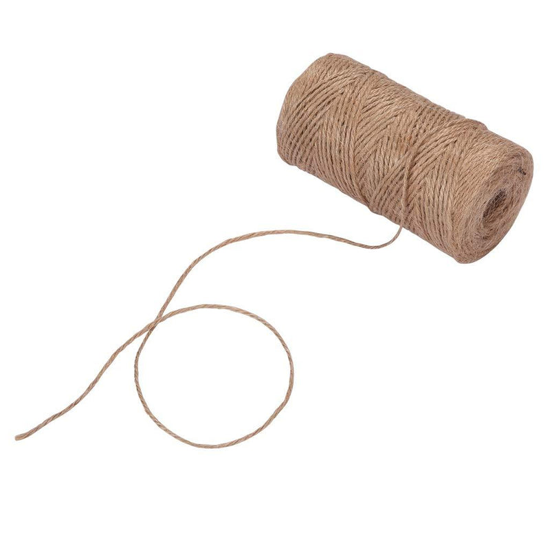 Quotidian 1000 Feet (c. 333 Yards) 2mm 3 ply Natural Jute Twine String Rolls for Artworks and Crafts, Gift Wrapping, Picture Display and Gardening (2mm) 1/12 inch x 1000 ft Brown