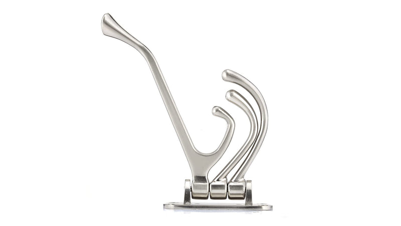 Richelieu Hardware NH027300195 Nystrom Triple Utility Swivel Hook, Brushed Nickel Brushed Nickel Finish