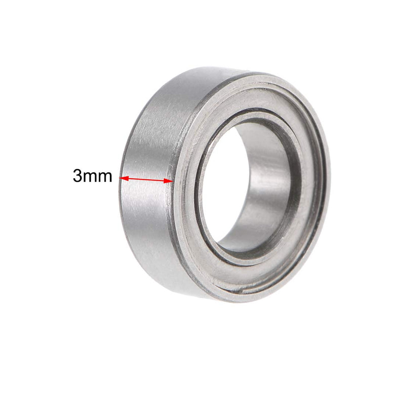 uxcell SMR95ZZ Stainless Steel Ball Bearing 5x9x3mm Shielded MR95ZZ Bearings 5pcs