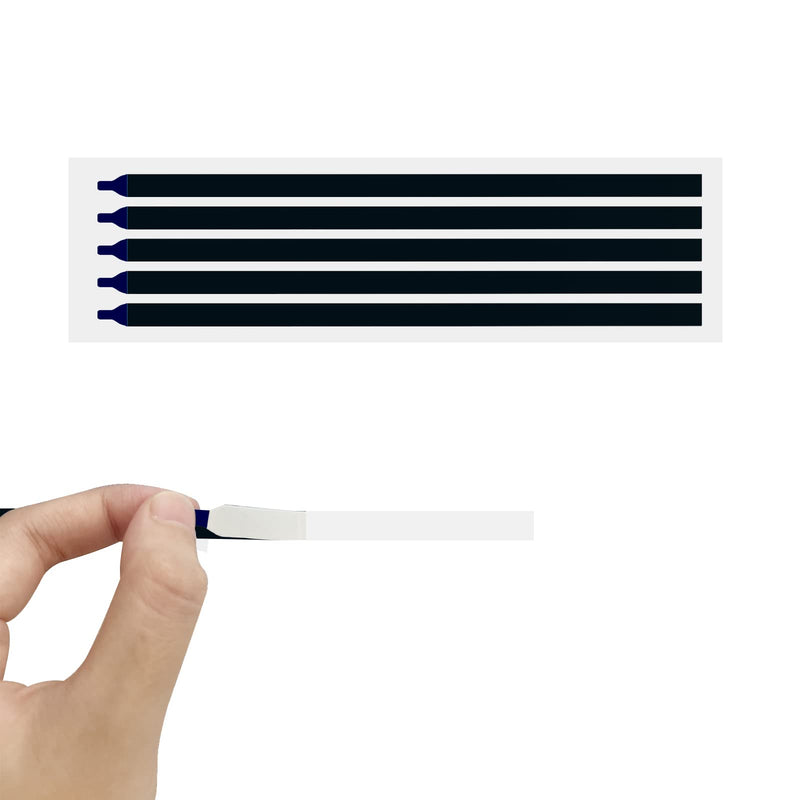 TFTcenter Black Pull Tab Stretch Tape for LCD LED Screen Replacement Panel with Handle, Pack of 5 (Additional 2 Adhesive Strips)