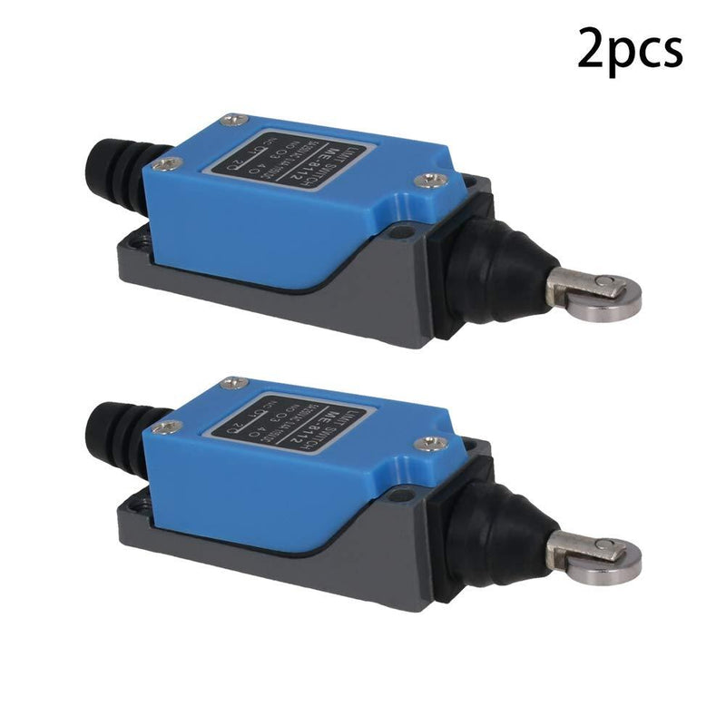 Fielect ME-8112 Roller Plunger Momentary Limit Switch 1NC+1NO 2Pcs for CNC Mill 3D Printer Door Switch