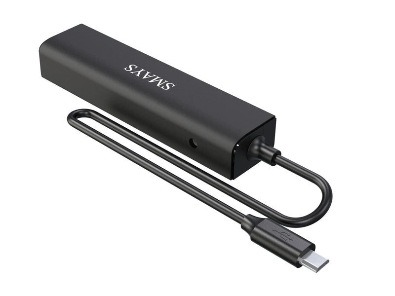 Ethernet Adapter Replacement for Roku Express 4K+ 2021 Streaming Media Player - with Micro USB OTG Cable to 3 USB Hub Black