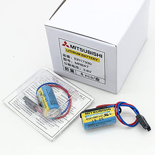 SHENYANG 5 Pack MR-BAT ER17330V3.6V A6BAT PLC Battery for FANUC CNC System Power
