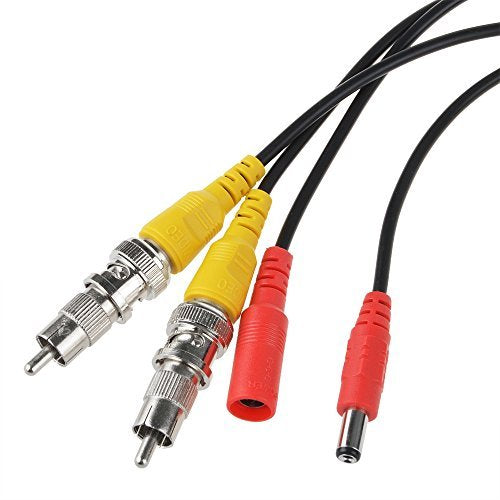 BNC Cable 25ft 4Pack, Flashmen HD Security Camera Cables Heavy Duty BNC Video Power Cable BNC Wire Extension for CCTV DVR Security Camera System 25ft 4Pk