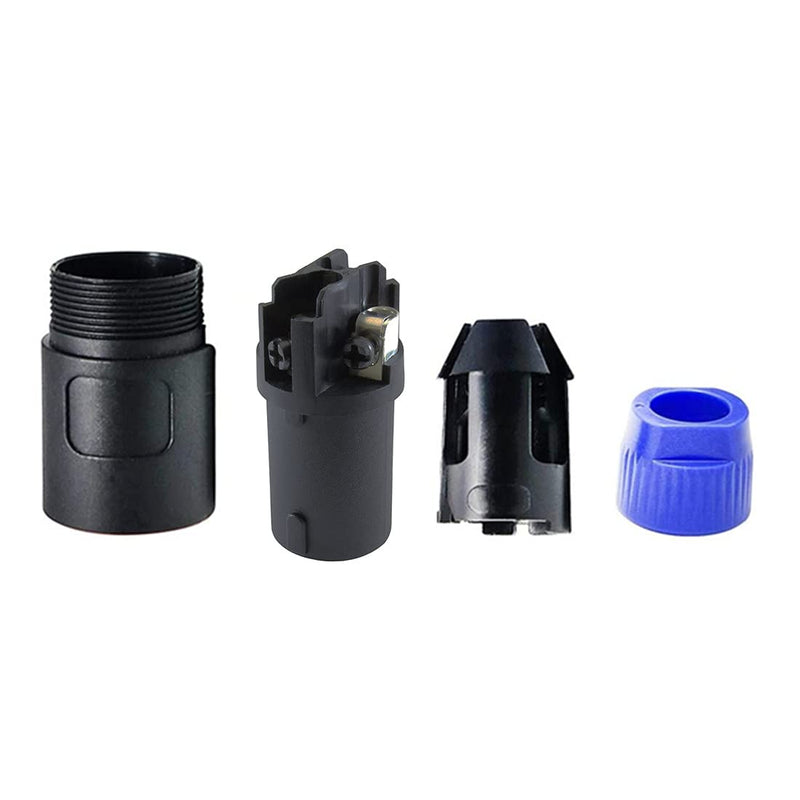 bnafes NL4FC speakon Cable Amplifier Connector, Audio Speaker Plug Twist Lock 4 Pole Speaker Plug Compatible with Neutrik Speakon NL4FC, NL4FX, NLT4X, NL2FC - 2 PCS