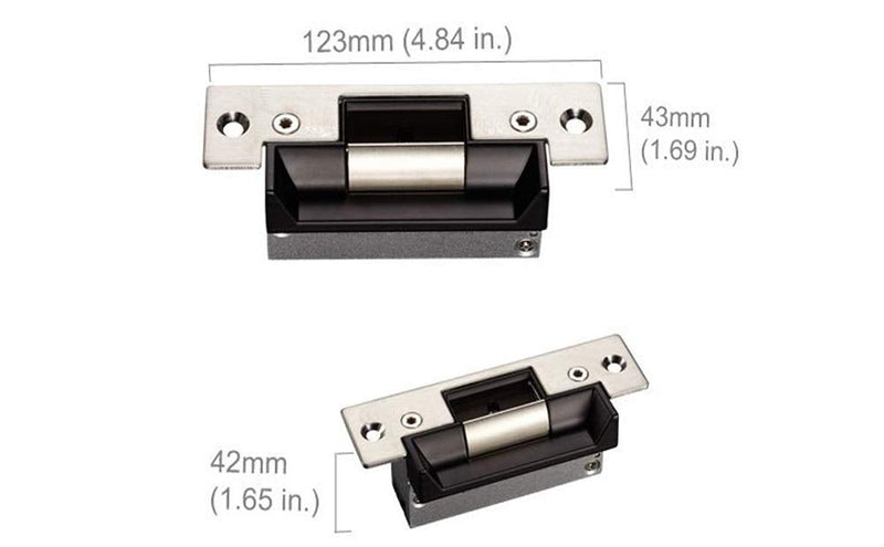 Failure Secure ANSI Standard Heavy Duty Electric Strike Lock for North American Door 1000kg Holding Force for Wooden Metal PVC Door