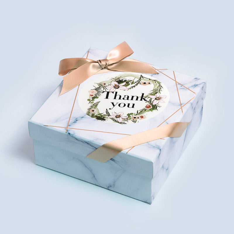 500/Roll Thank You Stickers for Seal Labels 1.5 Inch Gift Packaging Stickers Birthday Party Offer Stationery Sticker Pink