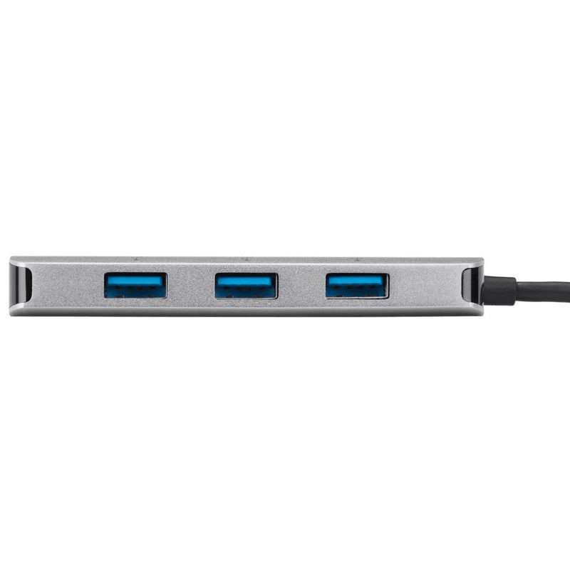 Targus USB-C Ethernet Adapter with 3X USB-A Ports, Gray (ACA959USZ)
