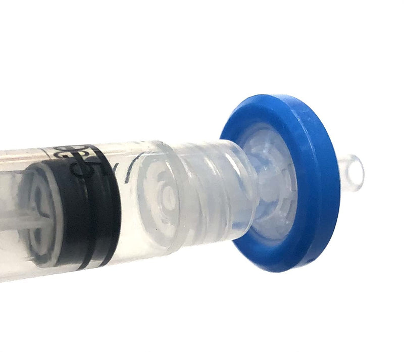 ADVANGENE Syringe Filter Sterile, PVDF, 0.22 Micron 13mm, PVDF Blue (75/pk)