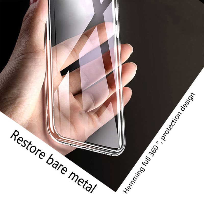 HGJTF Phone Case for Asus Zenfone 9 (5.9"), 2 Pcs Shockproof Soft Silicone Shell, Ultra-Thin, Anti-Scratch, TPU Bumper Back Cover for Asus Zenfone 9 - Clear + Black