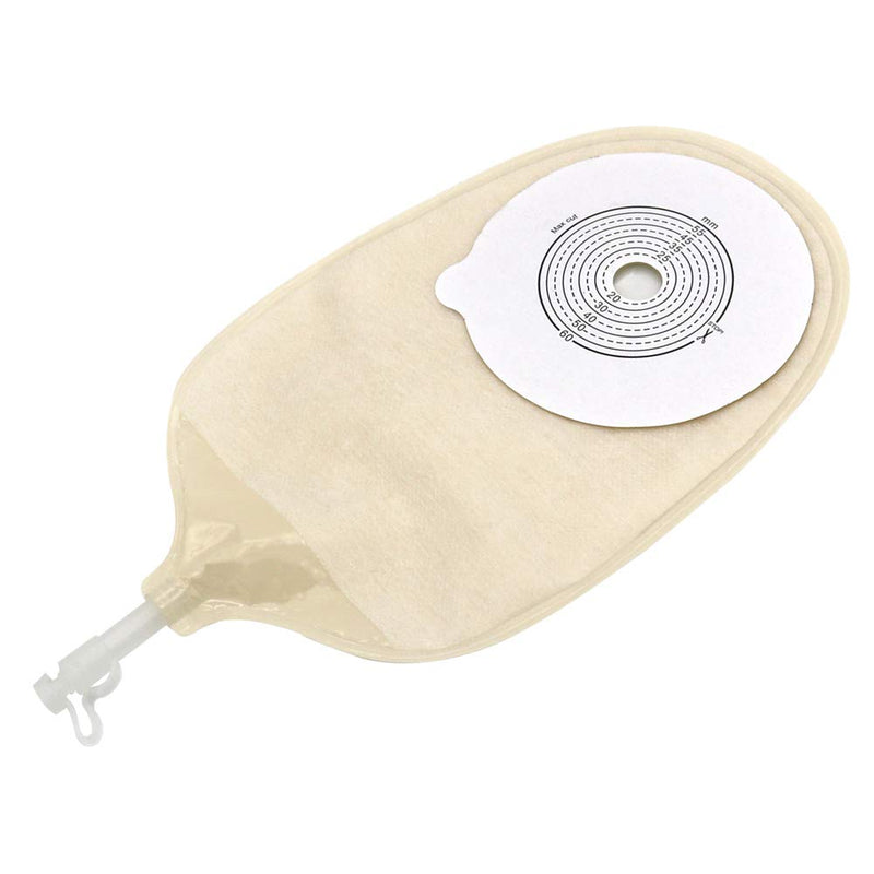 Urostomy Supplies Medicals Drainable Pouch Ostomy Stoma Bags One Piece System Cut-to-Fit（Max Cut 60mm）10PCS 15-60mm