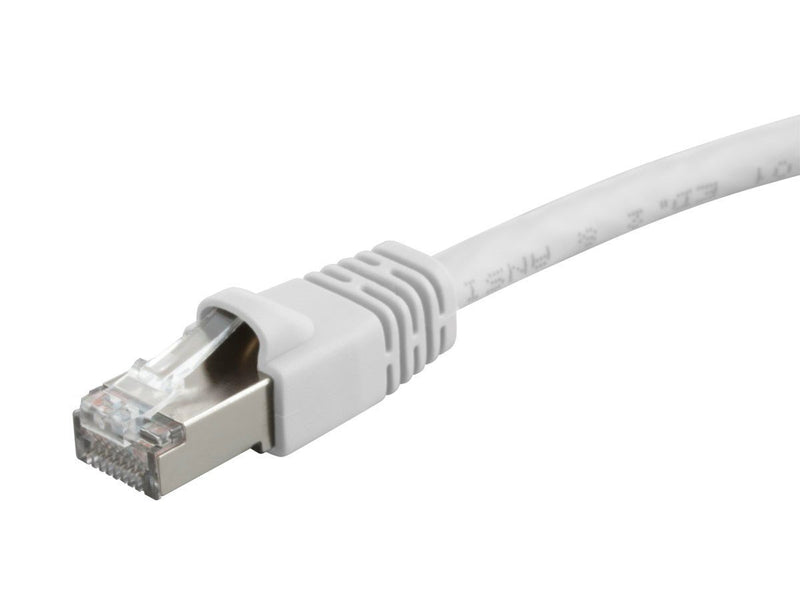 Monoprice A0245/B0082/C0082/D0082 Cat6A Ethernet Patch Cable - Network Internet Cord - RJ45, 550Mhz, STP, Pure Bare Copper Wire, 10G, 26AWG, 14ft, White